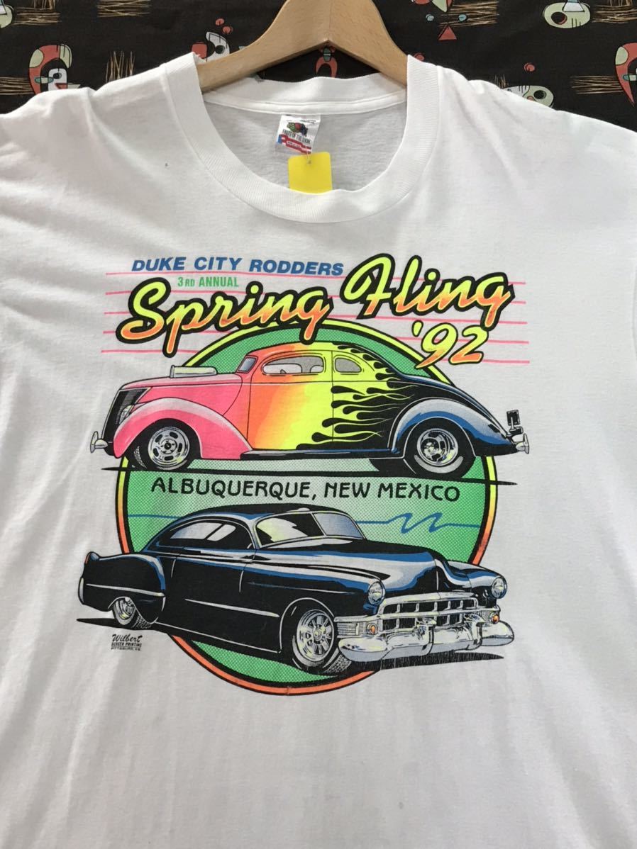 Spring Fling'92 Tシャツ　ニューメキシコ　アメリカ　ホットロッド　カーショー　クラシックカー　ビンテージ　ストリートロッド　古着