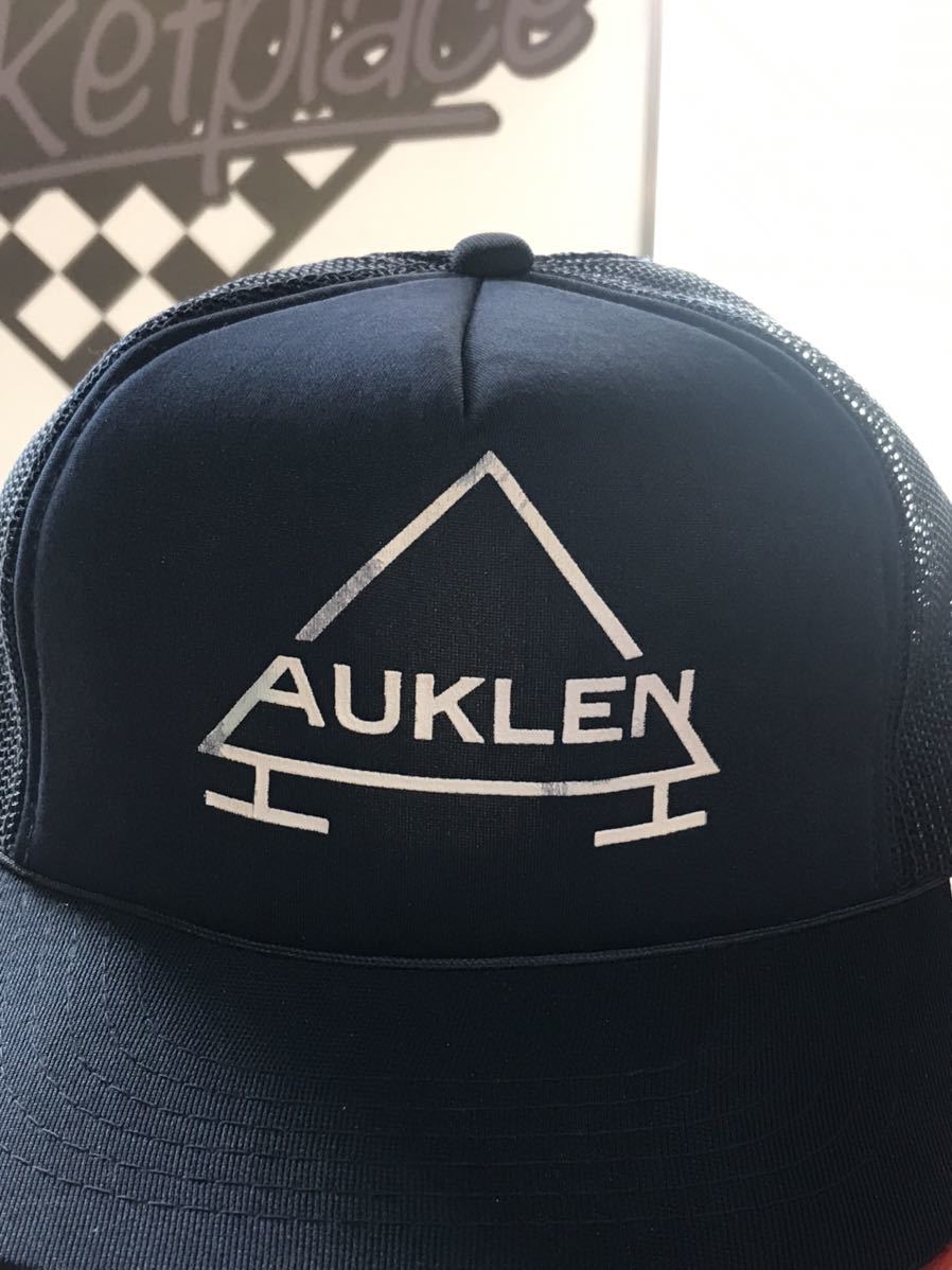 AUKLEN 帽子　メッシュキャップ　アメリカ　企業　カンパニー　世田谷ベース　ビンテージ　スナップバック 古着　アメカジ