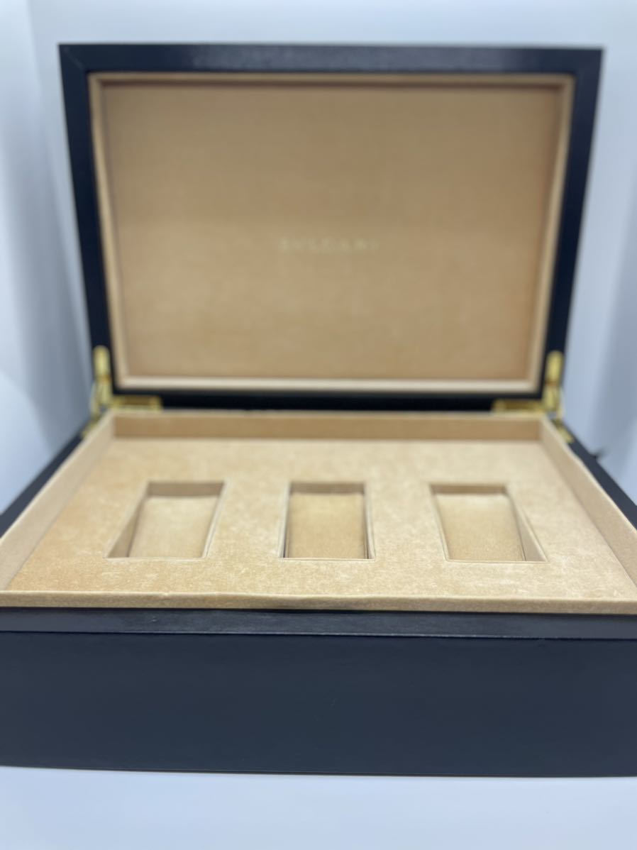 BVLGARI ブルガリ ウォッチケース 高級時計ケース 激レア アクセサリーケース 3本収納 中古美品