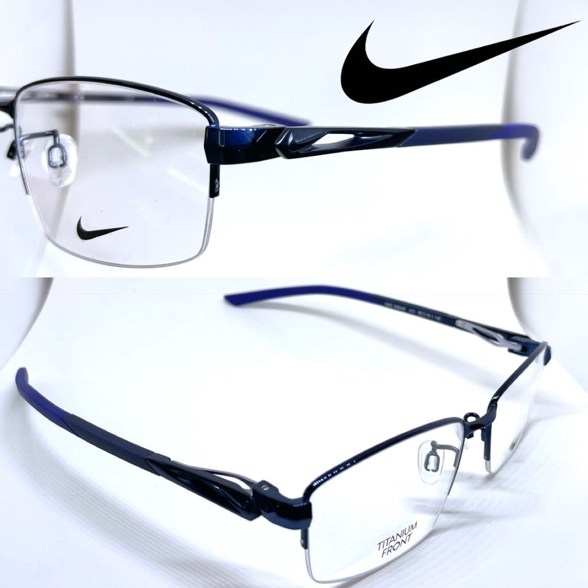 patroon kloon Onvoorziene omstandigheden NIKE VISION ナイキ メガネ フレーム 6082AF 410 ブルー メガネフレーム｜PayPayフリマ