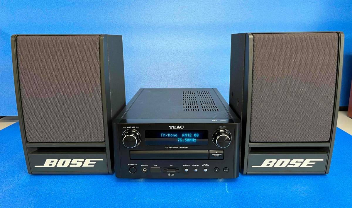 TEAC CD RECEIVER CR-H238i+BOSE 100PR スピーカーセット(中古品