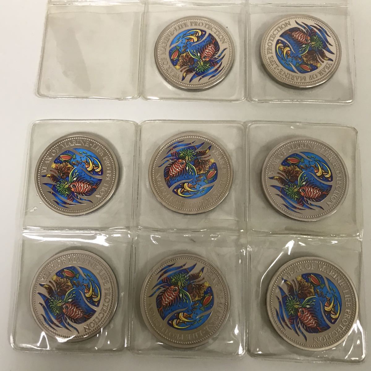 パラオ 1ドル硬貨 記念 カラーコイン 1992年 8枚セット の商品詳細