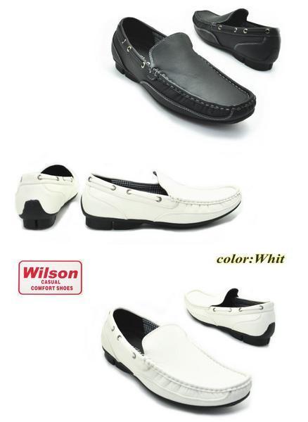 Wilson ウイルソン デッキシューズ//モカシン/Bk 245cm　No8801_画像5