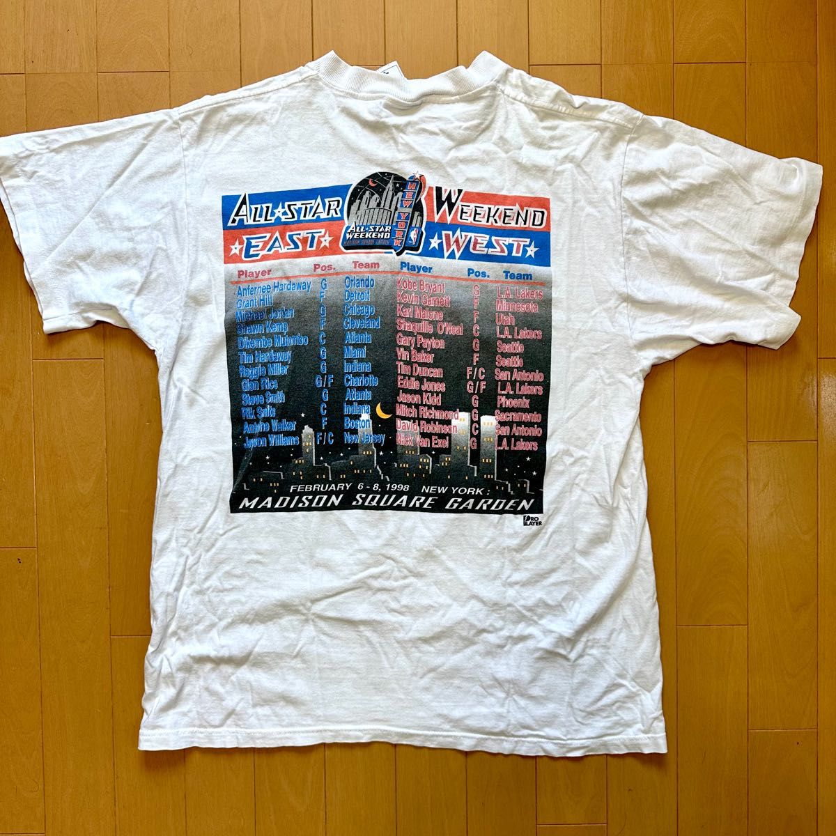 【激レア】NBA 1998年オールスターTシャツ　マイケルジョーダン　コービー