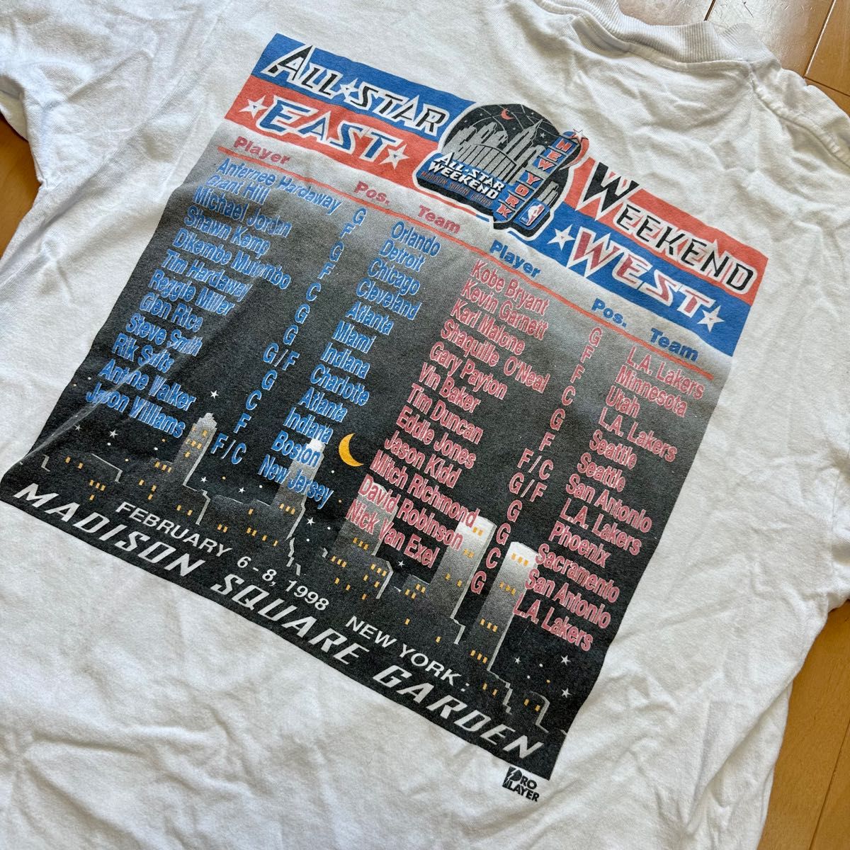 【激レア】NBA 1998年オールスターTシャツ マイケルジョーダン コービー