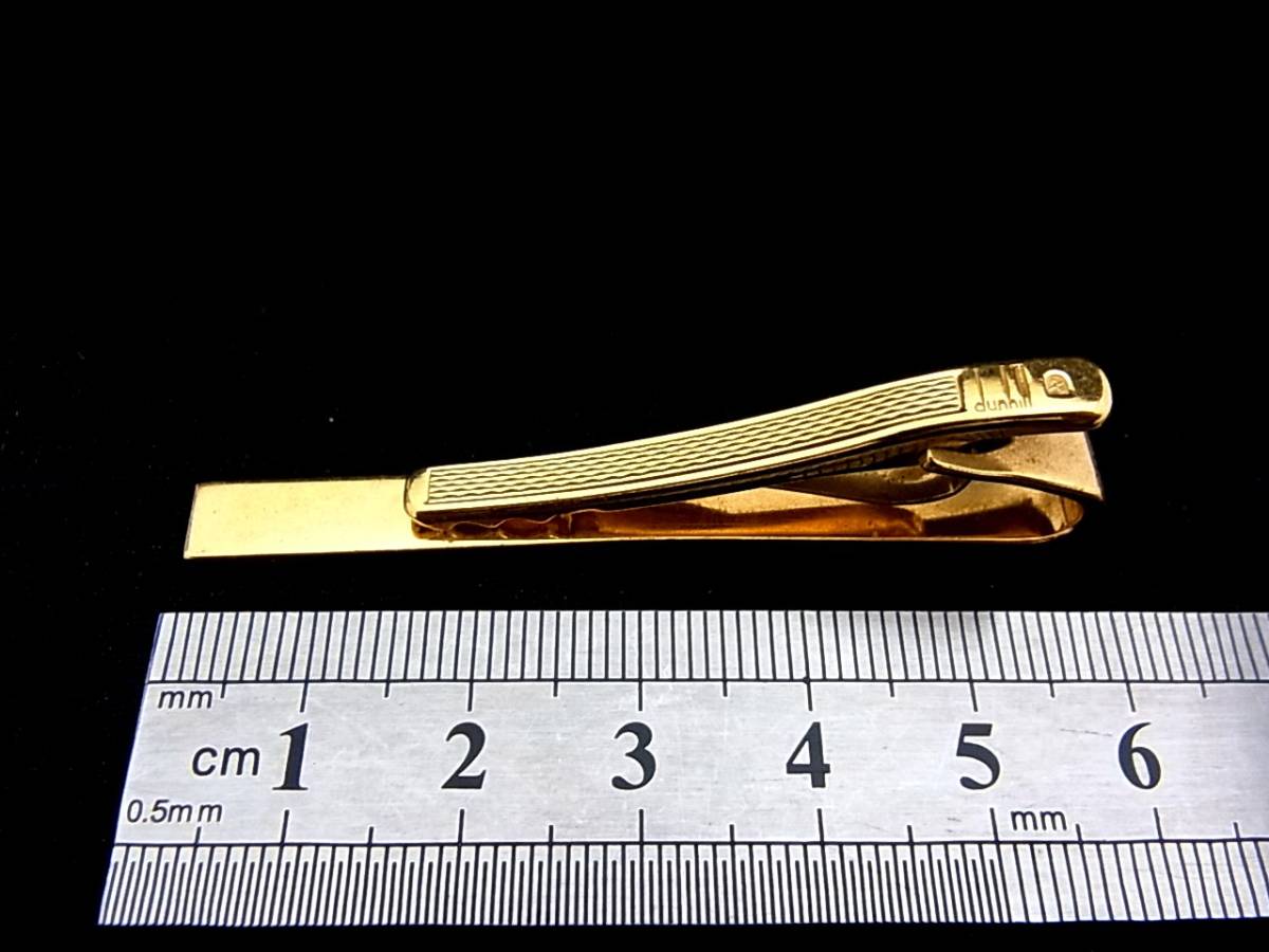 *N3270*# beautiful goods #[dunhill] Dunhill [ Gold ]# cuffs & necktie tweezers!