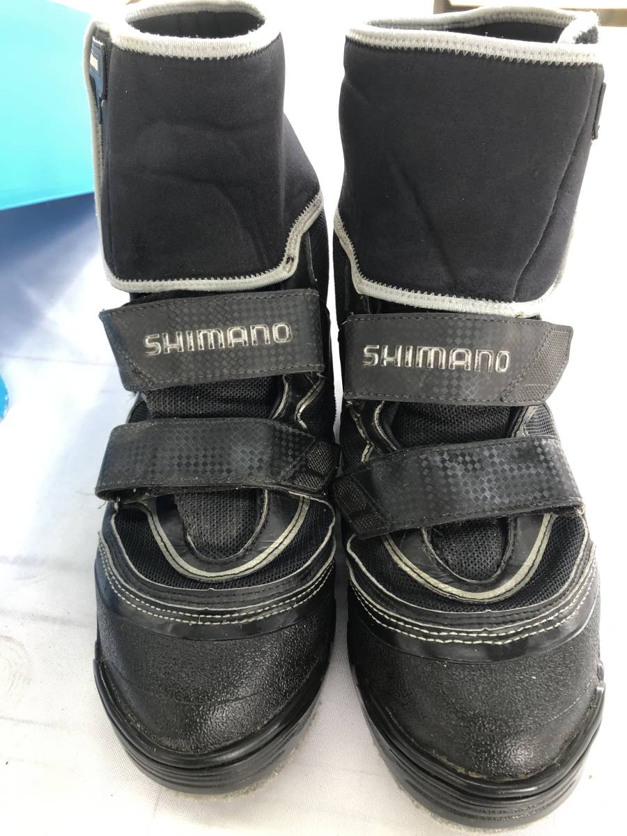 人気の 未使用 シマノ ジオロックカットラバーピンフェルトシューズ FS