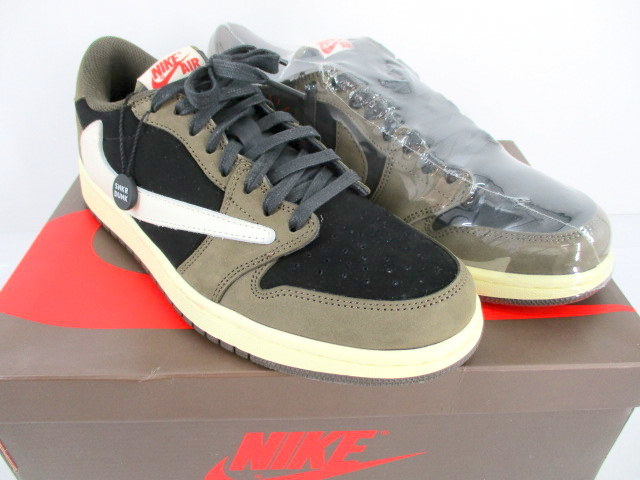 ★ 未使用 NIKE ナイキ TRAVIS SCOTT AIR JORDAN 1 LOW OG SP-T MOCHA CQ4277-001 トラヴィス スコット エアジョーダン スニーカー 靴 限定