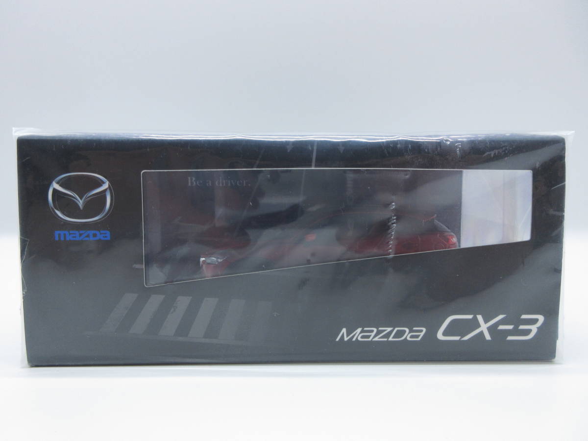 1/43 マツダ MAZDA ディーラー特注 CX-3 ミニカー　ソウルレッドプレミアムメタリック　成約記念品 カラーサンプル