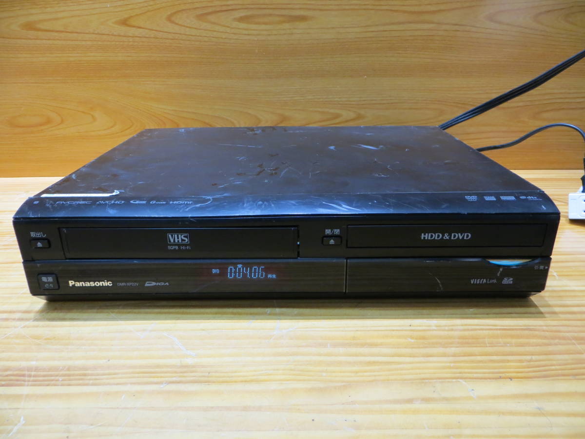 *H0536* パナソニック VHS/HDD/DVDレコーダー DMR-XP22V 電源が動作することが確認されています