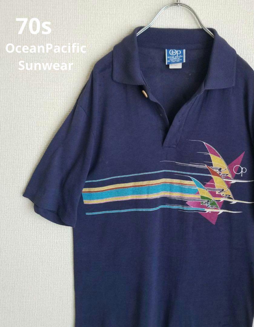 素晴らしい 70s OceanPacific サイズ ネイビーM オーシャン