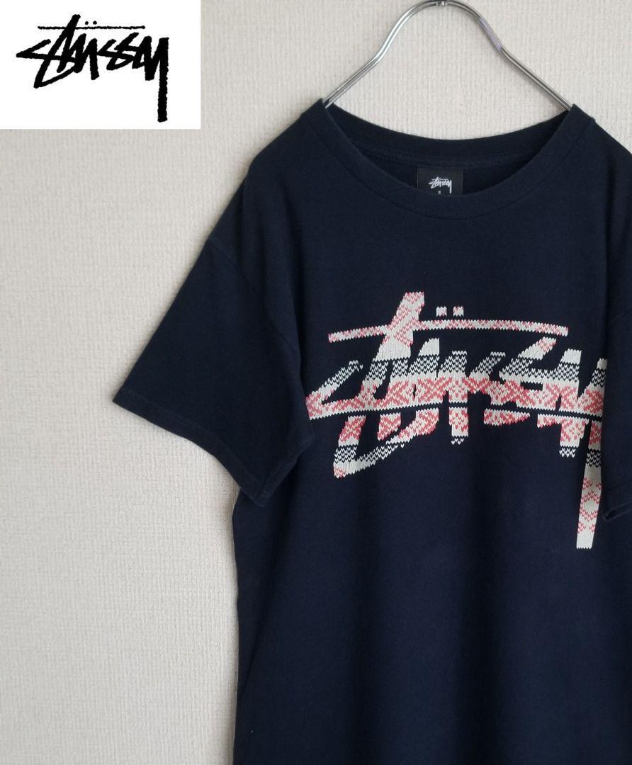 古着ヴィンテージ　stussy ステューシー 刺ロゴプリントTシャツ　Ｓ_画像1