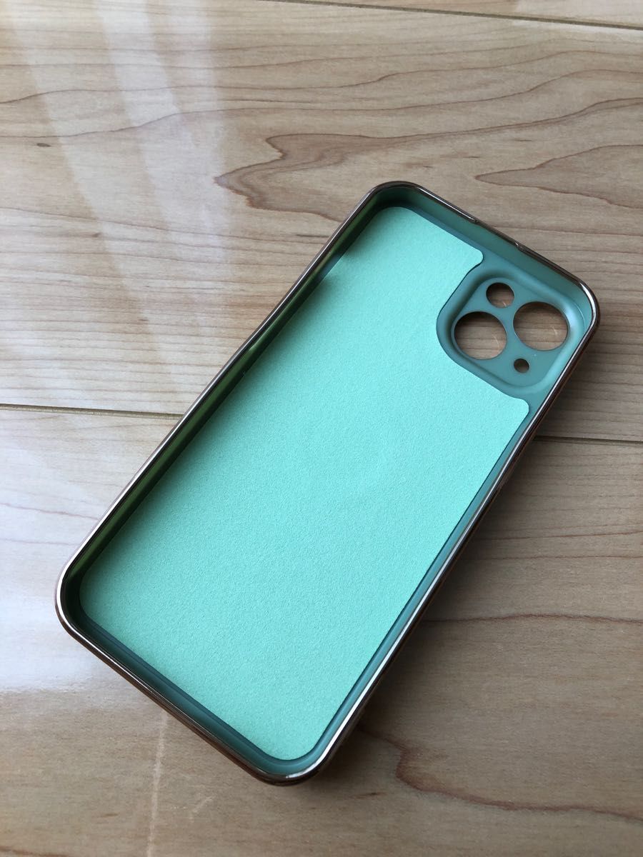 iPhone13  ケース  リング付きカバー  スマホケース　黄緑  モスグリーン  高級感　大人可愛い