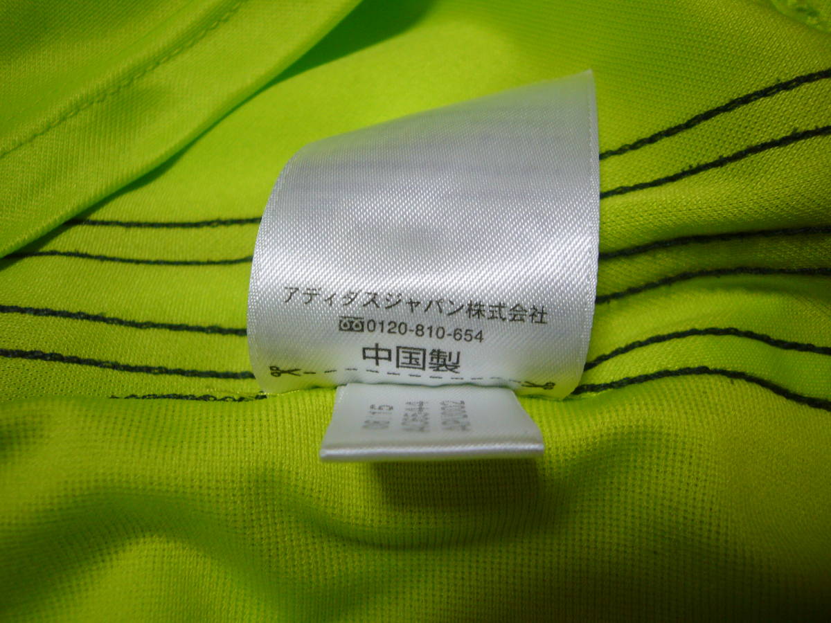 アディダス 16-17年ドイツ代表adizeroユニフォームシャツ黄緑 Mサイズ_画像4