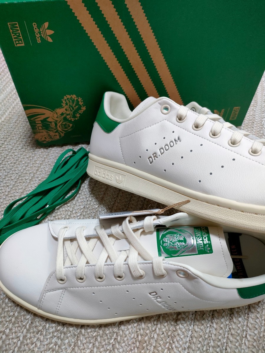 新品 定価15400 adidas STAN SMITH ホワイト×グリーン 29.5cm US11.5 Dr.DOOM コラボ MARVEL アディダス オリジナルス スタンスミス 白 緑