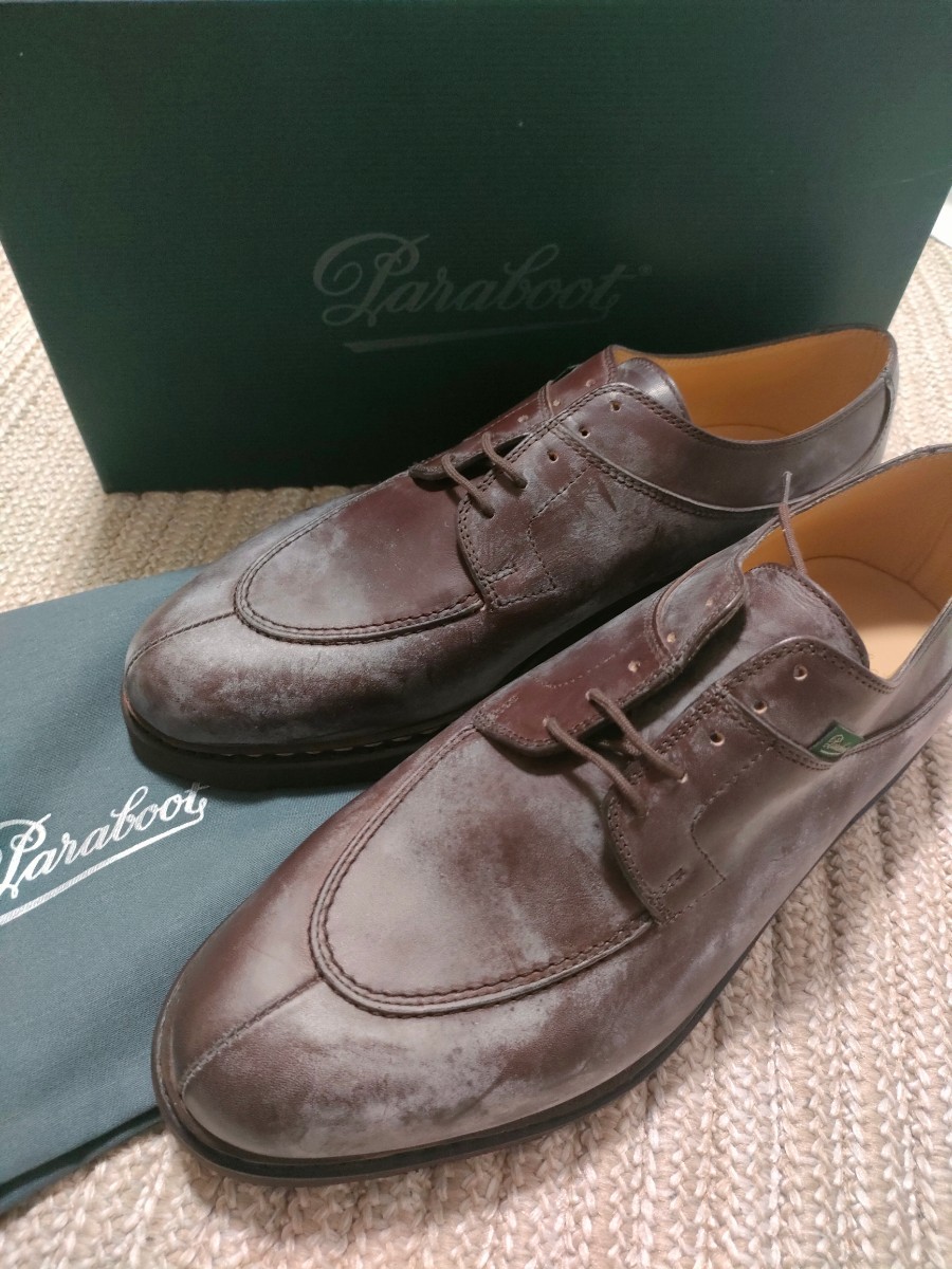 超熱 新品 未使用 ミカエル シャンボード フランス製 Paraboot 茶色