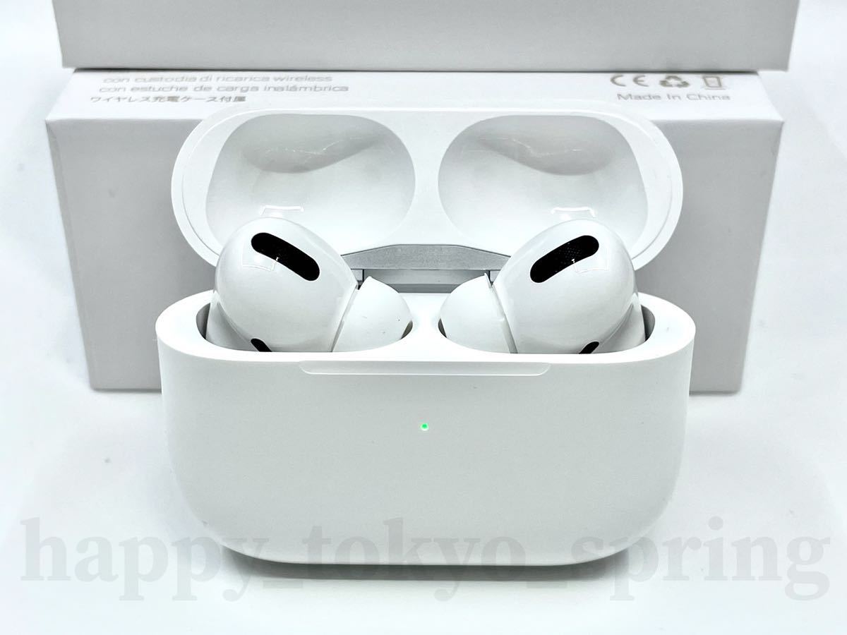 【2023最新】AirPods Pro型 Pro ワイヤレスイヤホン Bluetooth 5.2 TWS 充電ケース付 イヤホン 高品質 Android iPhone X 8 iPhone 11 12 13_画像1