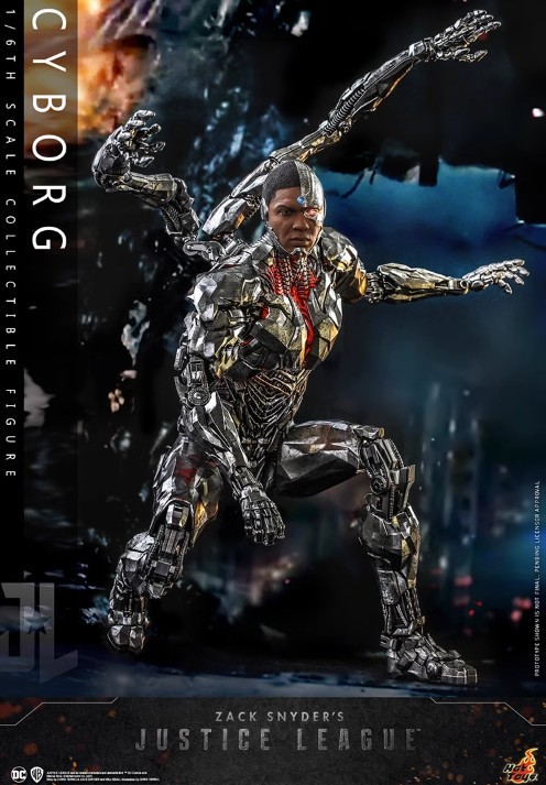 ホットトイズ TMS057B 1/6スケールフィギュア ジャスティス・リーグ ザック・スナイダーカット サイボーグ Cyborg (ボーナス付き) 新品_画像4