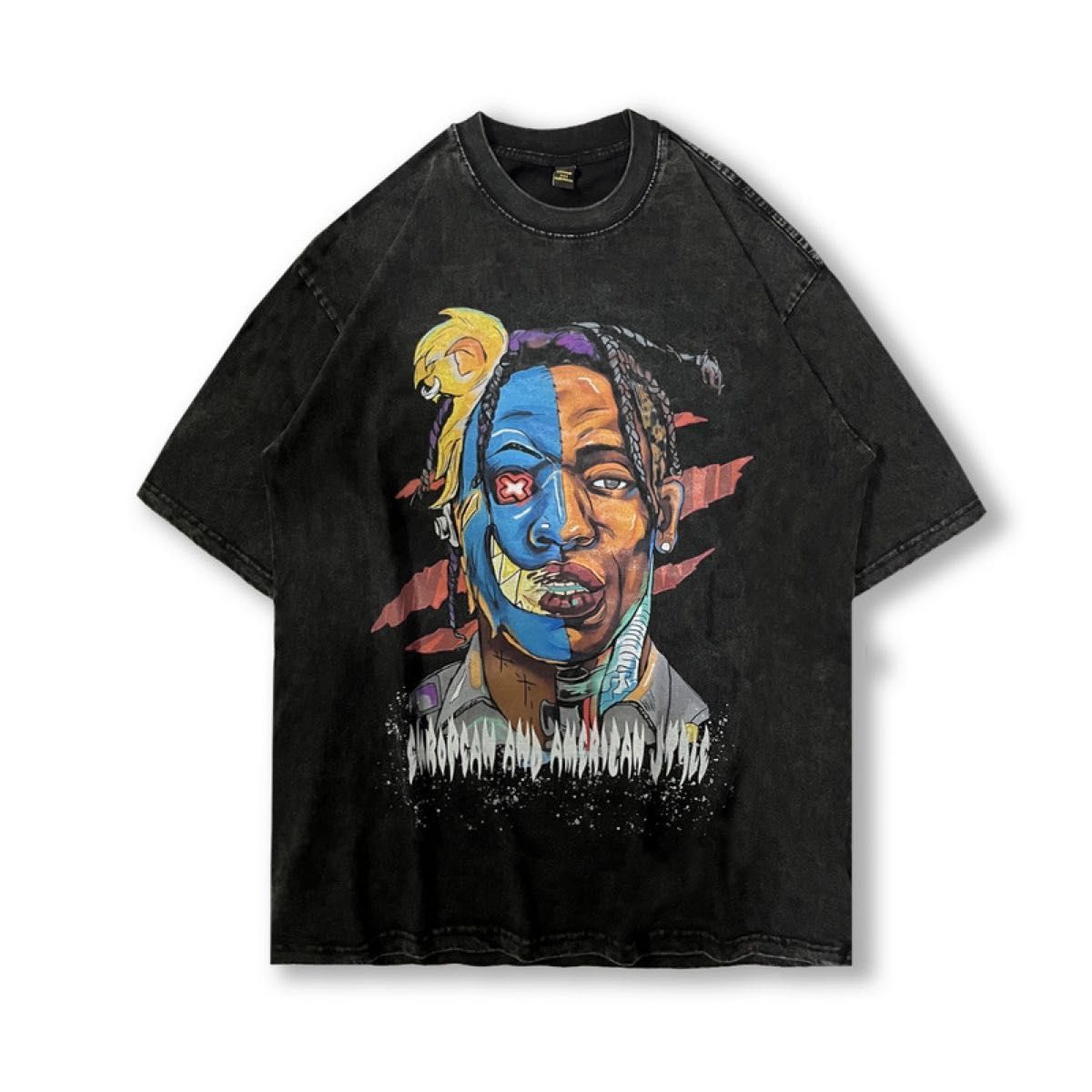 【激レア】TRAVIS SCOTT　トラヴィススコット　アートTシャツ　ブラック