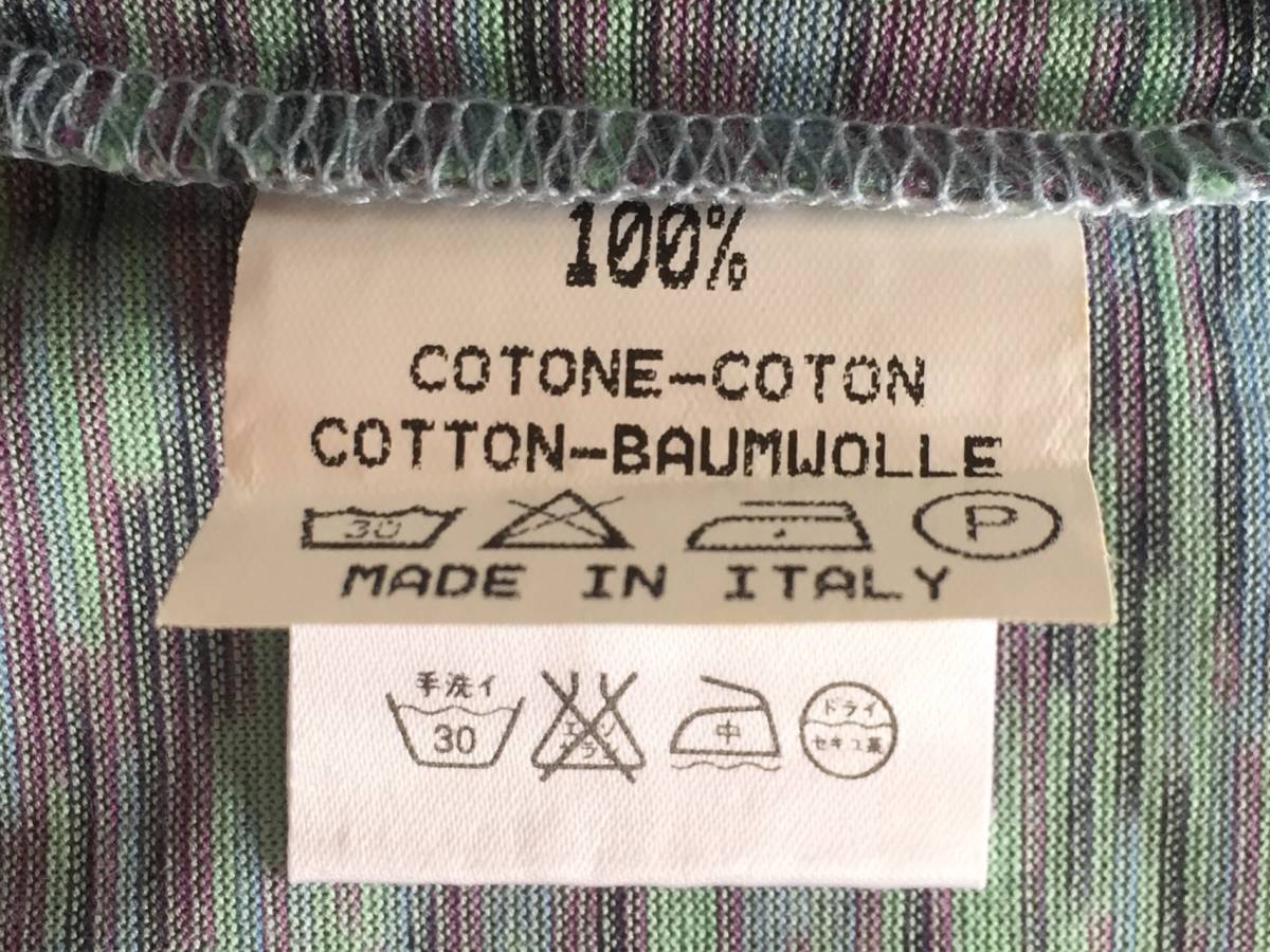 Alberto Rubini アルベルトルビーニ Tシャツ ポケットT ポケT ITALY イタリア製 コットン COTTON 総柄 メンズ Lサイズ 未使用保管品_画像8