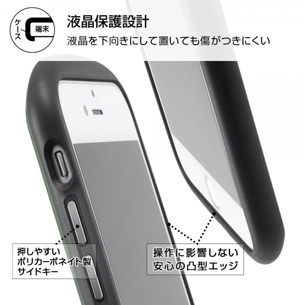 iPhone SE（第3世代)/（第2世代)/8/7 耐衝撃 3H 高硬度 ハード ソフト ハイブリッド ケース カバー ジャケット 肉厚 ストラップホール_画像7