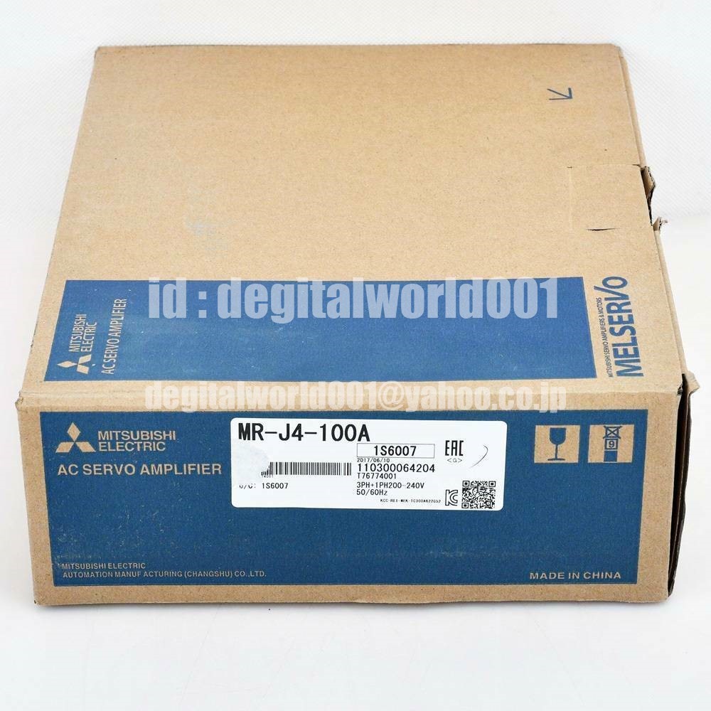 新品【代引☆引取可 東京発】MITSUBISHI/三菱電機 MR-J4-100A ACサーボ