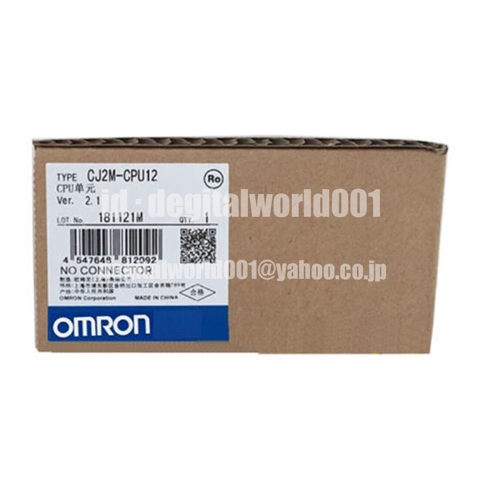 新品【代引★Ｔ番号領収書★税込 東京発】OMRON/オムロン CJ2M-CPU12　CPUユニット【６ヶ月保証】