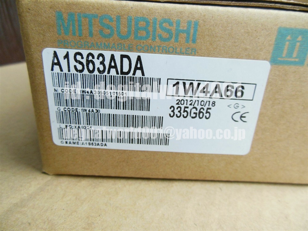 新品【代引★Ｔ番号領収書★税込 東京発】MITSUBISHI/三菱 A1S63ADA ディジタル-アナログ変換ユニット【６ヶ月保証】