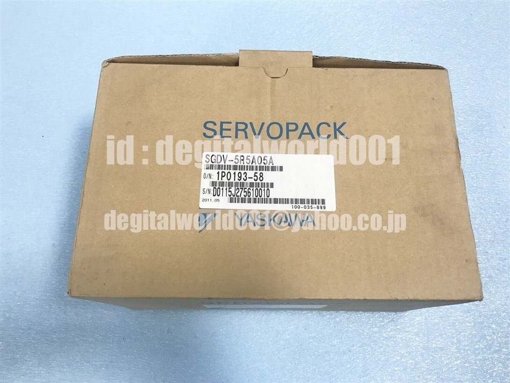 新品【代引★Ｔ番号領収書★税込 東京発】YASKAWA / 安川電機 SGDV-5R5A05A サーボドライバー【６ヶ月保証】_画像1