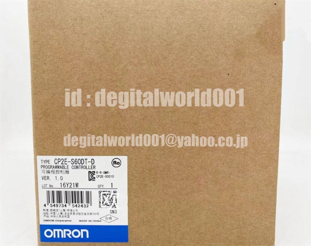 新品【代引★Ｔ番号領収書★税込 東京発】OMRON CP2E-S60DT-D【６ヶ月保証】