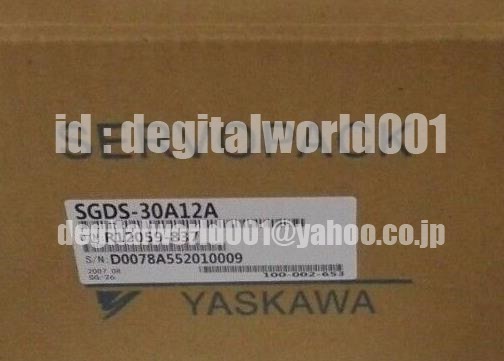 新品【代引★Ｔ番号領収書★税込 東京発】YASKAWA / 安川電機 SGDS-30A12A サーボドライバー【６ヶ月保証】