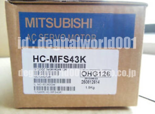 新品【代引★Ｔ番号領収書★税込 東京発】MITSUBISHI/三菱 HC-MFS43K サーボモーター【６ヶ月保証】