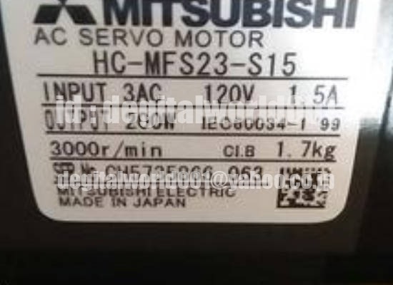 新品【代引★Ｔ番号領収書★税込 東京発】MITSUBISHI/三菱 HC-MFS23-S15 サーボモーター【６ヶ月保証】_画像1