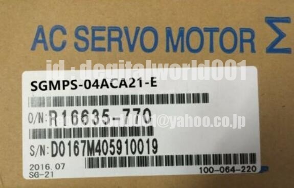 【通販激安】 新品【代引★引取可 サーボモーター【6ヶ月保証】 SGMPS-04ACA21-E 安川電機 / 東京発】YASKAWA その他 【通販激安】 新品【代引★引取可 サーボモーター【6ヶ月保証】 SGMPS-04ACA21-E 安川電機 / 東京発】YASKAWA その他