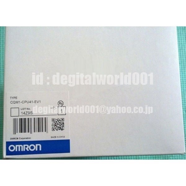 新品【代引★Ｔ番号領収書★税込 東京発】OMRON/オムロン CQM1-CPU41-EV1 プログラマブルコントローラ【６ヶ月保証】