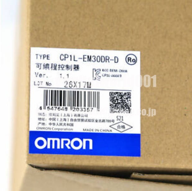 新品【代引★Ｔ番号領収書★税込 東京発】OMRON/オムロン CP1L-EM30DR-D CPUユニット【６ヶ月保証】_画像1