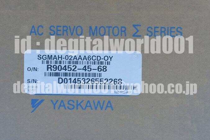 新品【代引★Ｔ番号領収書★税込 東京発】YASKAWA / 安川電機 SGMAH-02AAA6CD-OY サーボモーター【６ヶ月保証】