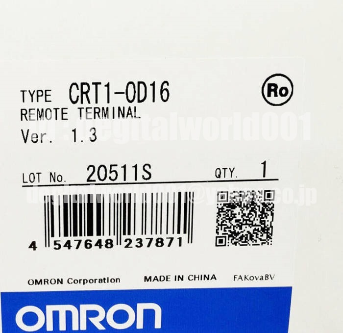 新品【代引☆T番号領収書☆税込 東京発】 OMRON/オムロン CRT1 新品【代引☆T番号領収書☆税込 東京発】 OMRON/オムロン CRT1