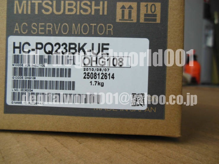 新品【代引★Ｔ番号領収書★税込 東京発】MITSUBISHI/三菱 HC-PQ23BK-UE サーボモーター【６ヶ月保証】