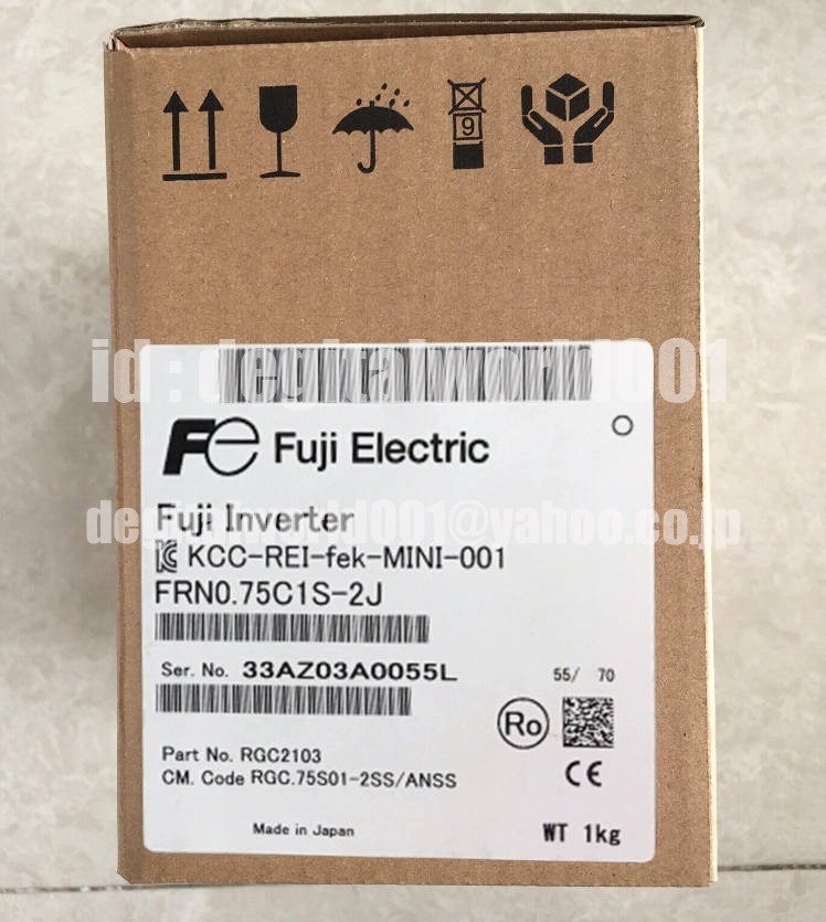 新品【代引★Ｔ番号領収書★税込 東京発】富士電機 インバーター FRN0.75C1S-2J【６ヶ月保証】_画像1