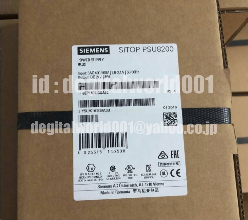 新品【代引★Ｔ番号領収書★税込 東京発】SIEMENS / シーメンス 6EP1437-3BA10【６ヶ月保証】_画像1