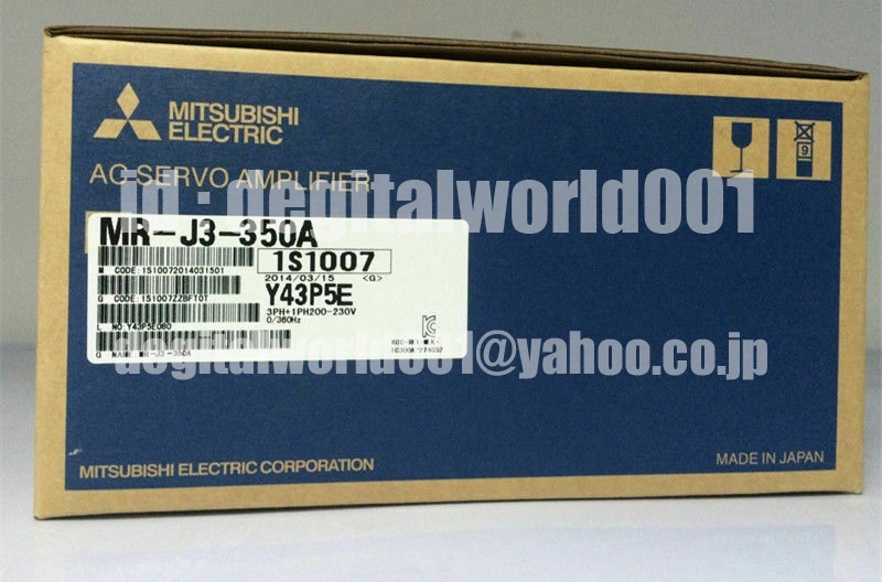 新品【代引★Ｔ番号領収書★税込 東京発】MITSUBISHI/三菱電機 シーケンサ 　MR-J3-350A【６ヶ月保証】