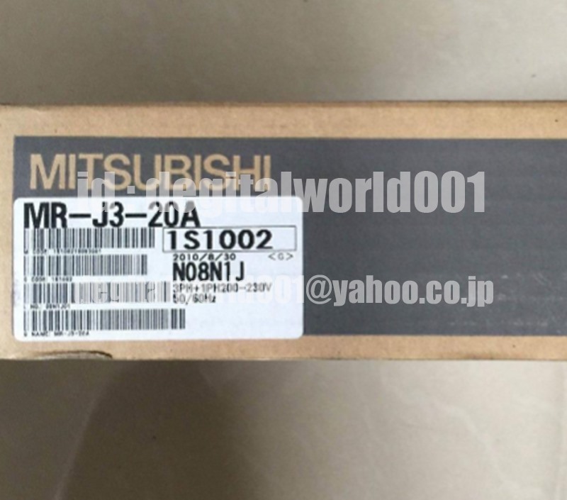 新品【代引★Ｔ番号領収書★税込 東京発】MITSUBISHI/三菱 MR-J3-20A サーボドライブ【６ヶ月保証】