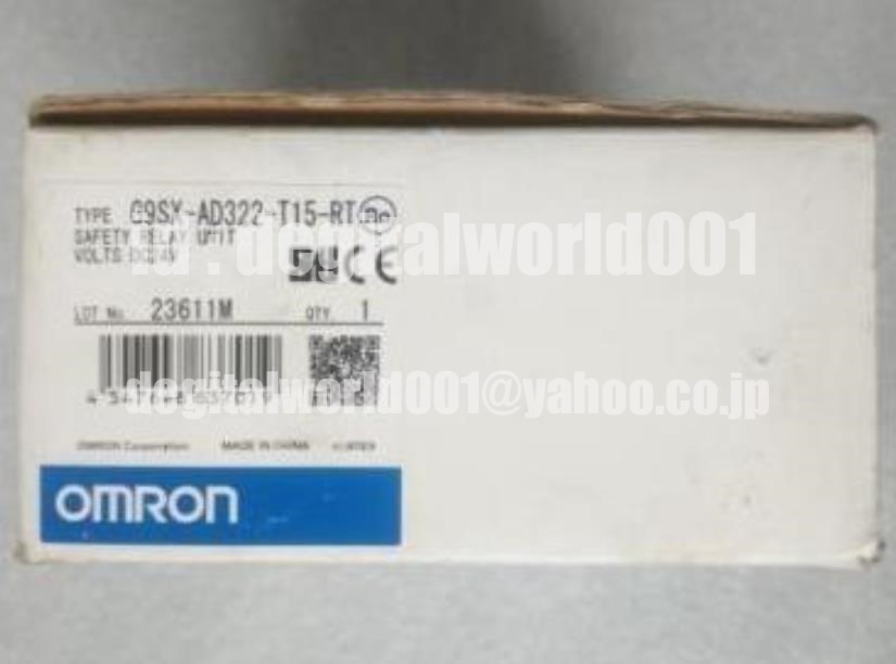 新品【代引★Ｔ番号領収書★税込 東京発】OMRON オムロン G9SX-AD322-T15-RT　【６ヶ月保証】