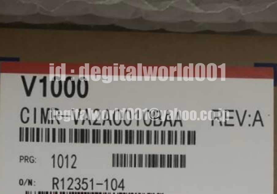 新品【Ｔ番号領収書★税込★東京発】安川電機 インバーター CIMR-VA2A0010BAA【６ヶ月保証】