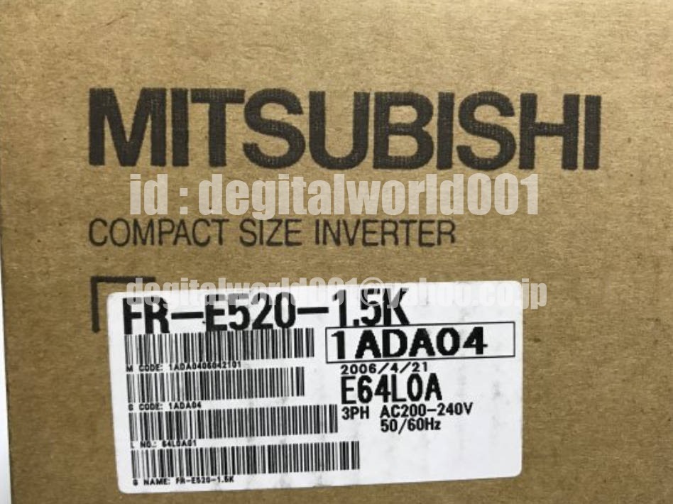 新品【代引★Ｔ番号領収書★税込 東京発】MITSUBISHI/ 三菱 　インバーター FR-E520-1.5K【６ヶ月保証】_画像1