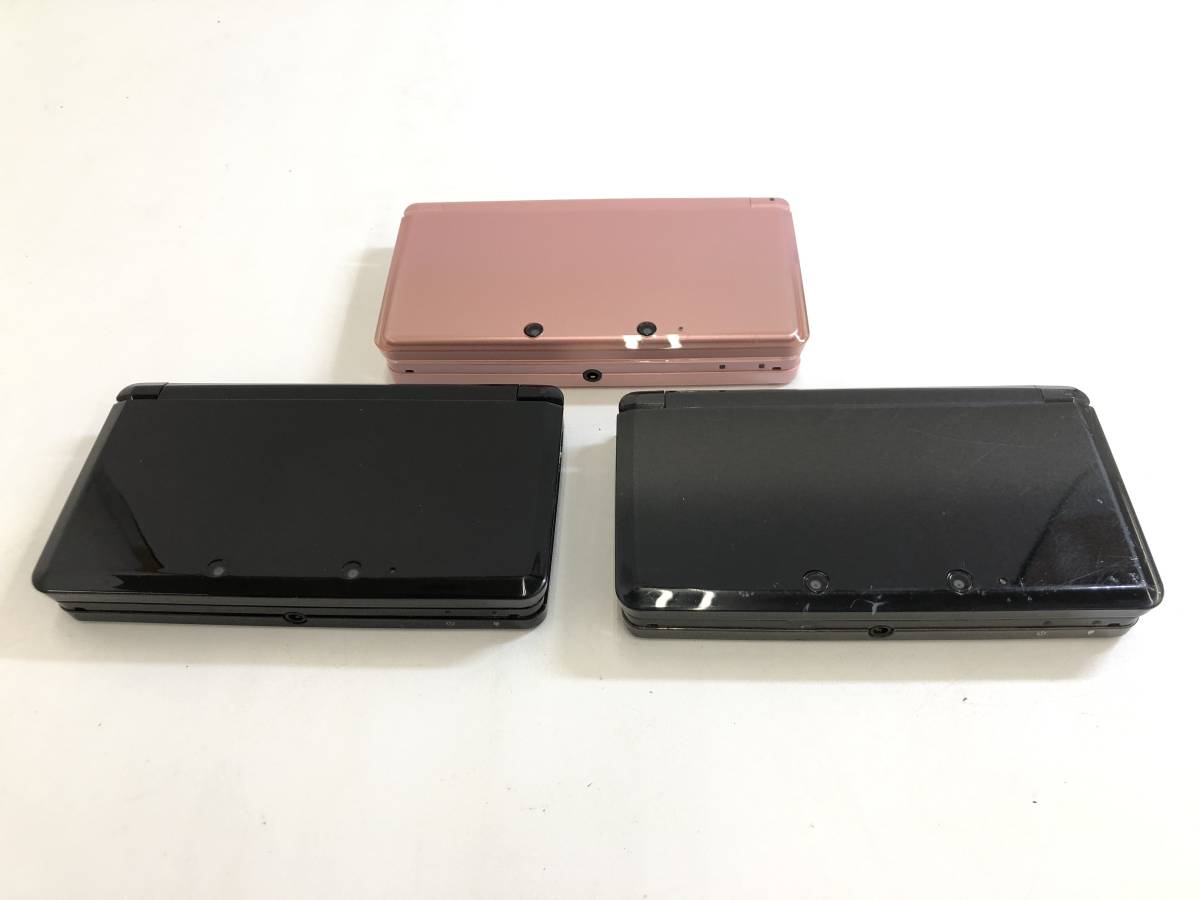 GH230629-02S/ ニンテンドー3DS 3台セット ミスティピンク クリア