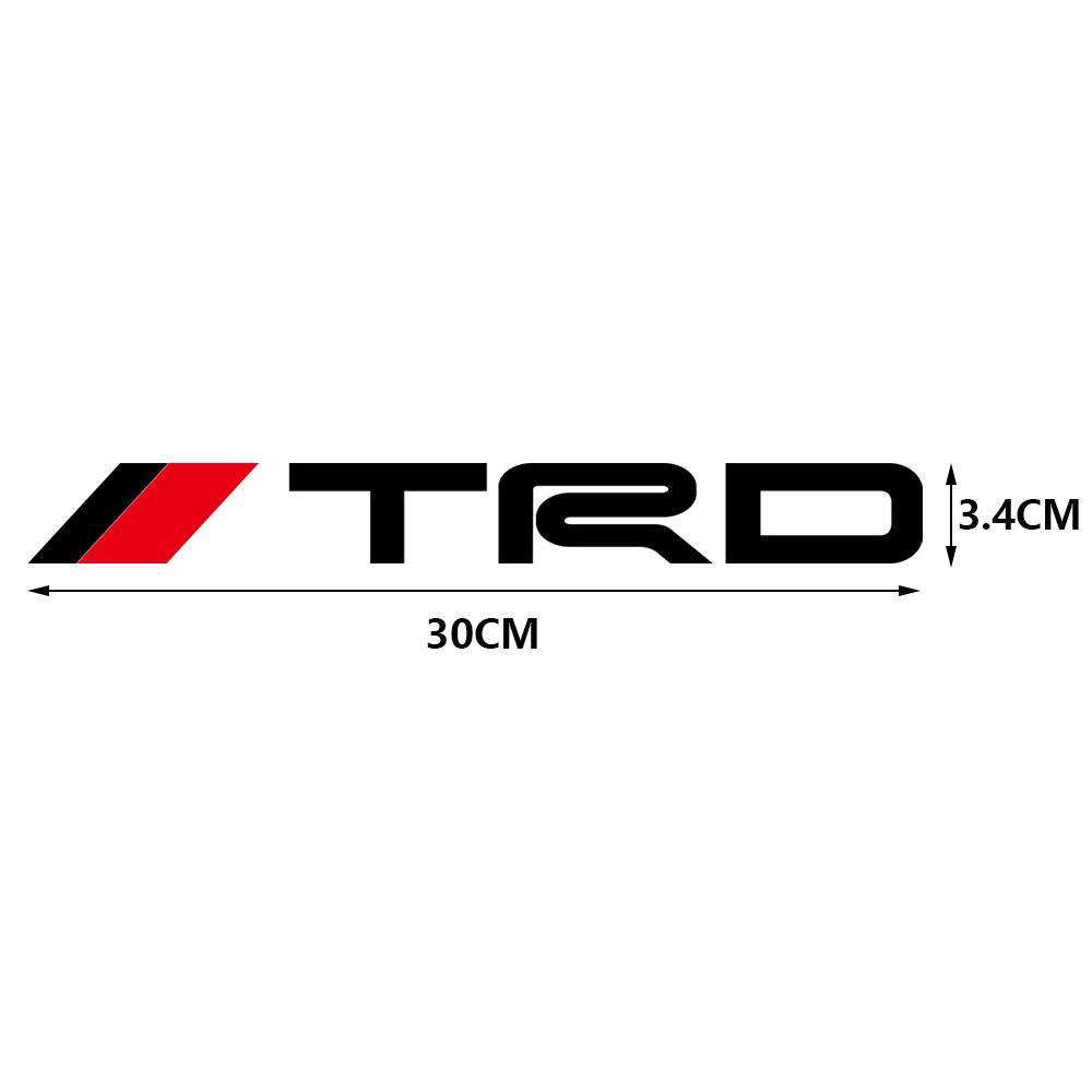 2枚セット TRD トヨタ TOYOTA ステッカー デカール 30cm サイド ウインドウ ホワイト 白 GR e_画像5