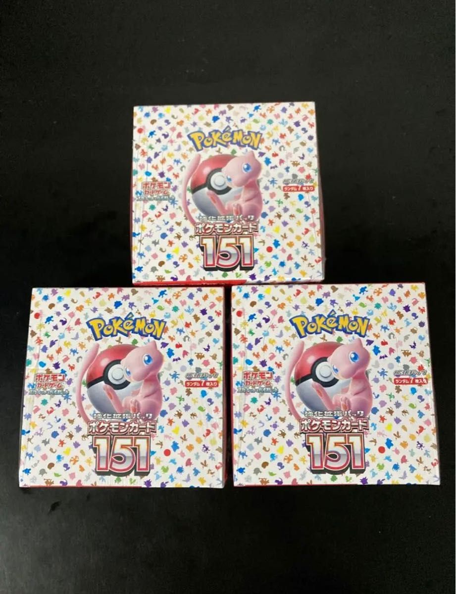 ポケセン産 ポケモンカード151 シュリンク付き 3BOX｜Yahoo!フリマ（旧