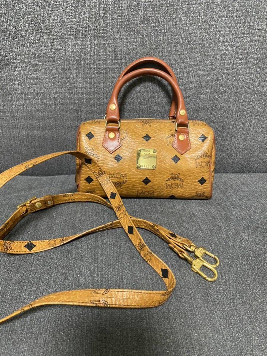 ヤフオク! - MCM エムシーエム 2WAYミニボストンバッグ レザー